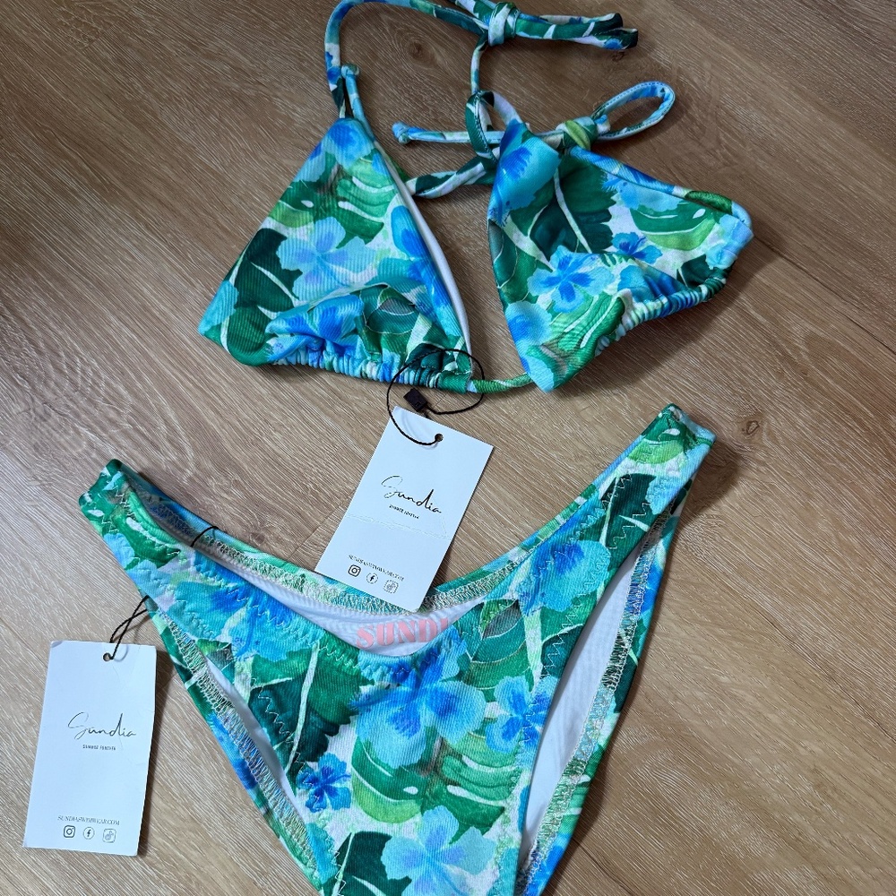 Bikini Green and Blue set